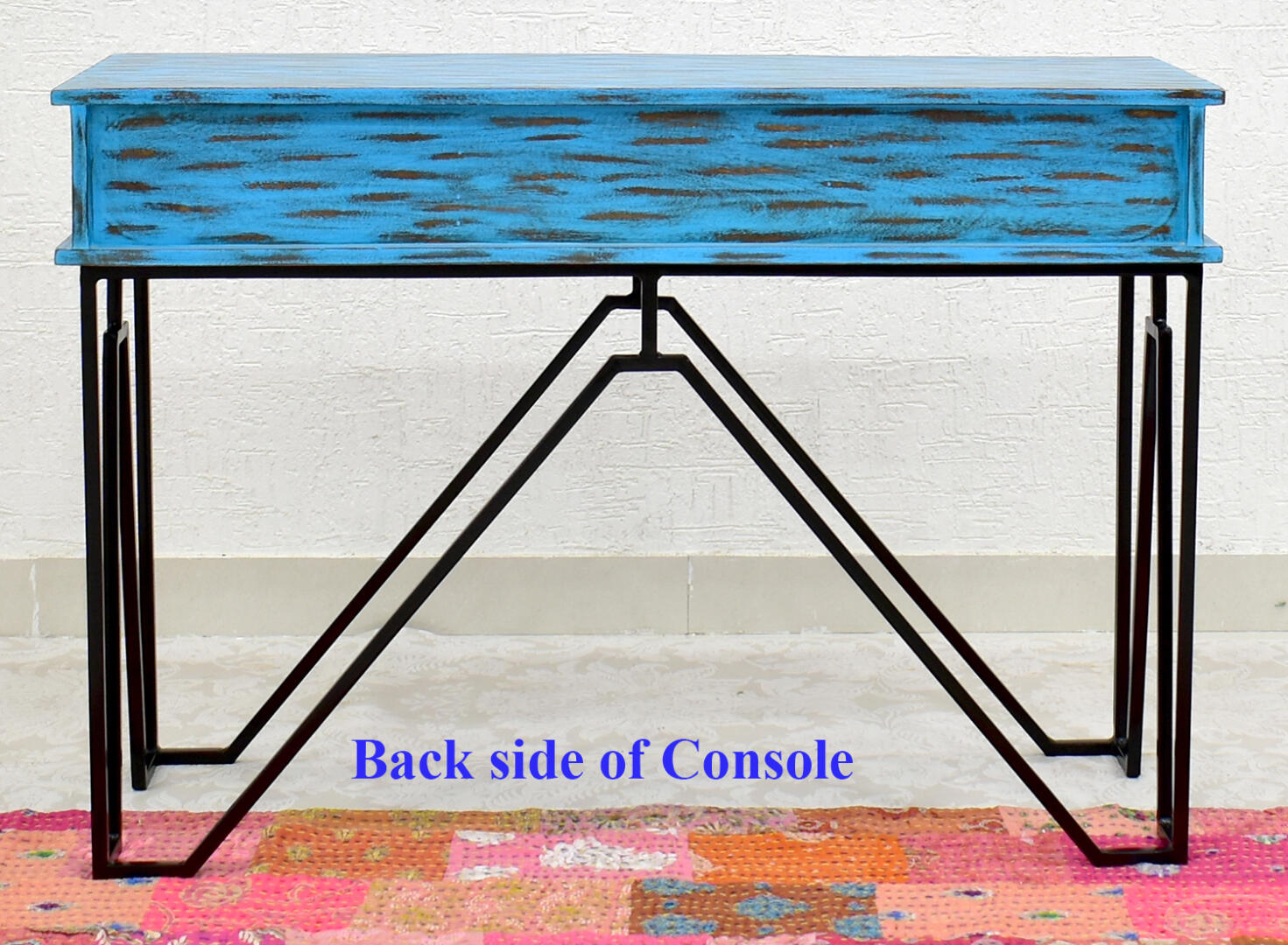 CASINO Console Hall Table-Rustic Blue